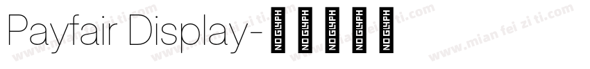 Payfair Display字体转换